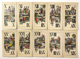 c.1885 Hungarian Tarock Tarot Reszveny-Tarsulat 42/42 Budapest