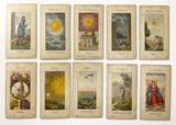 c.1890 Grand Etteilla Grimaud 78 Cards w/ box & booklet