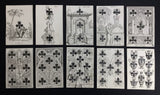 c.1820 Old Transformation Playing Cards 52/52