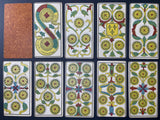 c.1885-90 Lequart Tarot de Besançon 77/78 cards