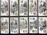 c.1870  Austrian Monkey Tarot by Josef Glanz