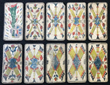 c.1880 Conver Camoin Ancien Tarot Marseille Old Antique Partial Deck 74/78 Cards