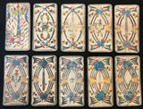 c.1880 Conver Camoin Ancien Tarot Marseille Old Antique Partial Deck 74/78 Cards