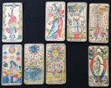 c.1880 Conver Camoin Ancien Tarot Marseille Old Antique Partial Deck 74/78 Cards
