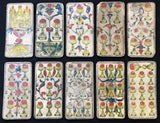 c.1880 Conver Camoin Ancien Tarot Marseille Old Antique Partial Deck 74/78 Cards