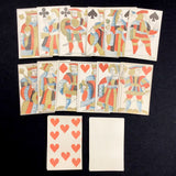 c.1760 Old French Playing Cards Lyon 32/32 Standing Courts