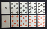 c.1760 Old French Playing Cards Lyon 32/32 Standing Courts