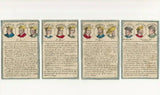 c.1825 Educational Cards Kings of France Cartes Historiques 24/24 Hand-Painted