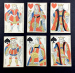 c1820-30 French Playing Cards Paris Pattern Gatteaux 52/52 Old Rare Standing Courts