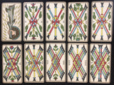 c.1900 Tarot Besançon B.P. Grimaud 77/78 Cards + 1 optional replacement card