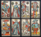 c.1898 Tarot Besancon Antique Deck B.P. Grimaud Paris France Partial 77/78 Cards