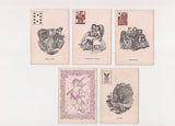 c.1864 American Playing Cards Civil War Era M. Nelson New York 46/52 Love Scenes