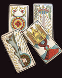 c.1898 Tarot Besancon Antique Deck B.P. Grimaud Paris France Partial 77/78 Cards