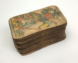 c.1898 Tarot Besançon, B.P. Grimaud,  Paris, France, Partial 76/78 Cards