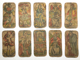 c.1898 Tarot Besançon, B.P. Grimaud,  Paris, France, Partial 76/78 Cards