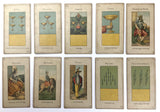 c.1890 Grimaud Grand Etteilla, Tarot Egyptien, Type I, 78/78 Cards