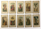 c.1890 Grimaud Grand Etteilla, Tarot Egyptien, Type I, 78/78 Cards