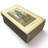 c.1890 Grimaud Grand Etteilla, Tarot Egyptien, Type I, 78/78 Cards
