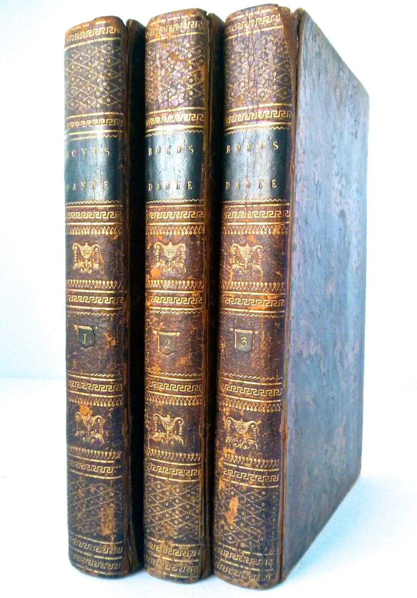 1802 The Divina Commedia of Dante Alighieri, Boyd tr., 1st Ed