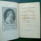 1802 The Divina Commedia of Dante Alighieri, Boyd tr., 1st Ed.