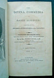 1802 The Divina Commedia of Dante Alighieri, Boyd tr., 1st Ed.