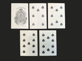 c.1830 Hunt & Sons Playing Cards London 32/32 Painted Stencil Small Format Rare