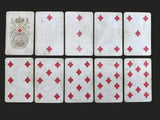 c.1890 Old Russian Playing Cards Imperial Foundling Partial 50/52 Cards Medieval