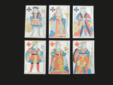 c.1830 Paris Pattern Playing Cards France 52/52 Painted Stencil Standing Courts