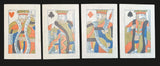 c.1830 Hunt & Sons Playing Cards London 32/32 Painted Stencil Small Format Rare