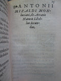 1558 De Arcanis Naturae by Mizauld 1st Ed