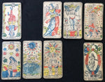 c.1880 Conver Camoin Ancien Tarot Marseille Old Antique Partial Deck 74/78 Cards