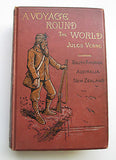 1885 Jules Verne A VOYAGE ROUND THE WORLD Illustrated 1st edition 3 Volumes in 1