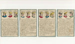 c.1825 Educational Cards Kings of France Cartes Historiques 24/24 Hand-Painted