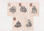 c.1864 American Playing Cards Civil War Era M. Nelson New York 46/52 Love Scenes
