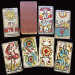 c.1898 Tarot Besancon Antique Deck B.P. Grimaud Paris France Partial 77/78 Cards