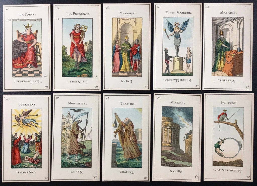 Etteilla Tarot Deck. Ancient Tarot Cards Reproduction 