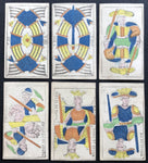 c.1870 Piedmont Tarot by an unknown maker, incomplete 44/78