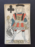 c.1750 Old Parisian Playing Cards 12 Courts Only G. de Paris France 18th Century