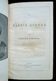 1839 The Fairie Queene EDMUND SPENSER Epic Elizabethan Poem 1/2 Marbled Leather